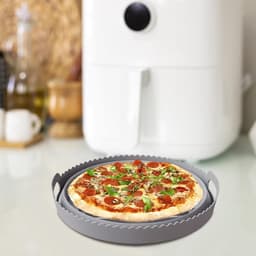 Airfryer accessoires set -Airfryer siliconen bakvorm -Airfryer kookgerei set -Airfryer inzet en scheidingswand -Siliconen airfryer kookgerei -Oranje — thumbnail 2