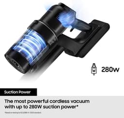 Samsung VS28C9784QK/EU steelstofzuiger & elektrische bezem 2-in-1-steelstofzuiger Batterij/Accu Droog Zakloos 0,5 l Zwart — thumbnail 2