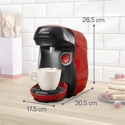Tassimo Happy capsulemachine - meer dan 70 dranken - volautomatisch - geschikt voor alle kopjes - eenvoudige bereiding - 1.400 watt - Rood — thumbnail 2