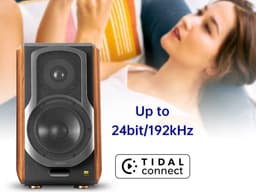Edifier S1000W actieve Wifi boekenplank speaker - Walnoot (per paar) — thumbnail 4