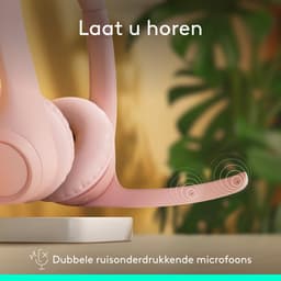 Logitech Zone 300 - Draadloze Headset - Bluetooth - Rose — thumbnail 4