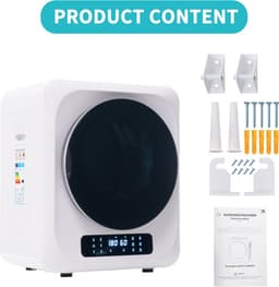 Sweiko Geventileerde wasdroger - 3 kg capaciteit - 850 W - 6 programma-instellingen - Oververhittingsbeveiliging [Energie-efficiëntieklasse G] — thumbnail 19