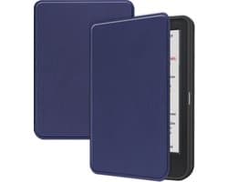 Hoes Geschikt voor Kobo Clara Colour - E-reader Hoesje Bescherm Hoesje Case Sleep Cover - Hoes Geschikt voor Kobo Clara Colour Hoesje - Donkerblauw