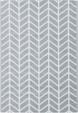 vidaXL - Buitenkleed - ARAKIL - 160x230 - cm - PP - grijs — thumbnail 1