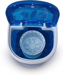 Mini-Wasmachine met Centrifugering - 3 kg Capaciteit - Ideaal voor Reizen - Caravans en Campers - Bovenlader - Laag Water- en Energieverbruik - Mini wasmachine — thumbnail 4