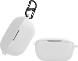 kwmobile Hoes geschikt voor JBL WAVE BUDS - Siliconen cover voor oordopjes in wit — thumbnail 1