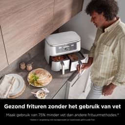 Ninja Foodi AF400EUWH Limited Edition Dubbele Airfryer XXL - Twee Kookvakken - 9.5 Liter - 2470 Watt - Dual Zone Technologie — thumbnail 7