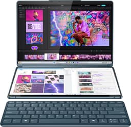 "Lenovo Yoga Book 9 13IMU9 Intel Core Ultra 7 155U Hybride (2-in-1) 33,8 cm (13.3"") Touchscreen 2.8K 32 GB LPDDR5x-SDRAM 1 TB SSD Wi-Fi 6E (802.11ax) Windows 11 Home Engels Blauwgroen" — thumbnail 1