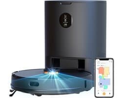 Robotstofzuiger - Laadstation - Leegt automatisch - 2700Pa - Appbediening - Stembediening - Vacuümzuiger - 110 minuten - Dweilen - Lidar - Navigatiesysteem - 3 liter - 60 dagen niet legen