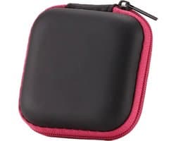 Oortjes Opberg Hoesje | Case | Etui | Organizer | Voor Het Opbergen Van Oordopjes En Laadkabels | Opbergen Van Sleutels | USB | ROZE
