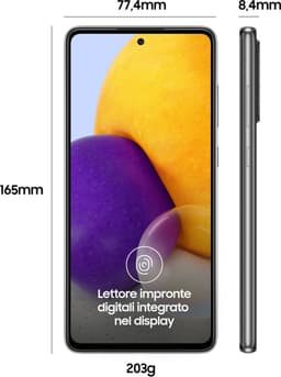 Samsung Galaxy A72 4G - 128GB - Awesome Black — thumbnail 4