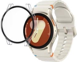 Hoesje voor Samsung Galaxy Watch 7 (40mm) - Harde beschermhoes transparant scherm gehard glas