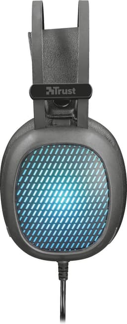 Trust Lumen | Headset | LED | Over-ear | Zwart, Blauw — thumbnail 3