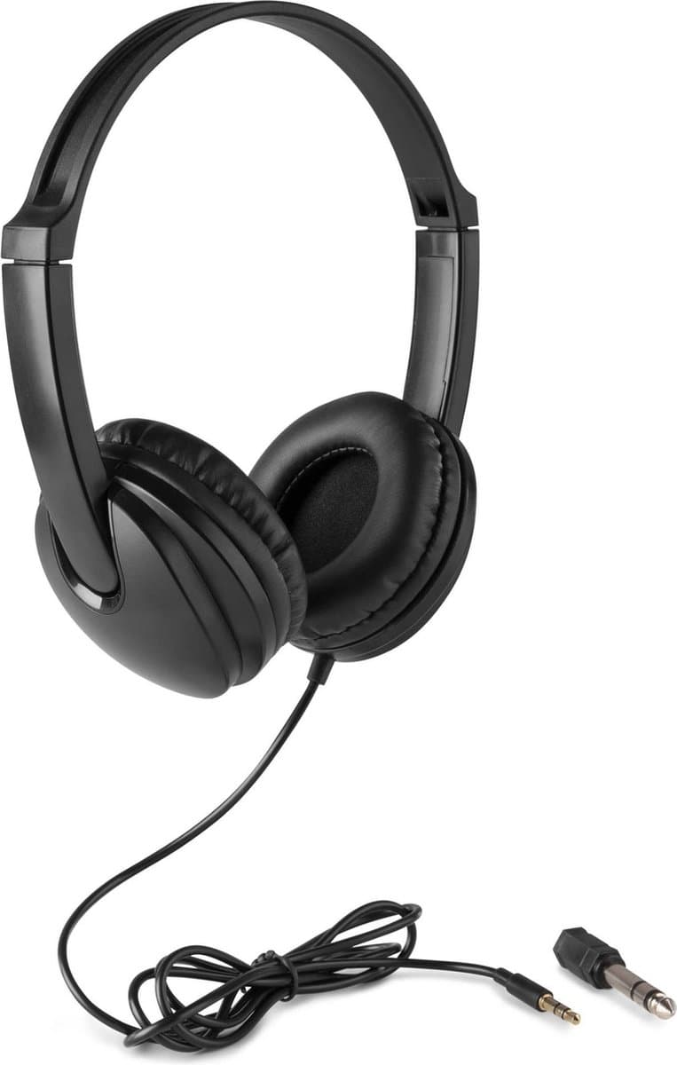 Koptelefoon kinderen en volwassenen - Vonyx VH100 universele hoofdtelefoon voor telefoon, tablet, pc, muziekinstrument, etc. - Zwart — afbeelding 1
