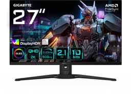 Gigabyte AORUS FO27Q5P 27" (68,6 cm) QD-OLED Quad HD-monitor, 2560 x 1440, Zwart — thumbnail 1