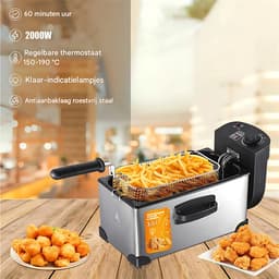 Oven - Grill rooster - Bakplaat - Airfryer - Voor Gezond en Slim Koken - 6L of 9L Capaciteit, 1500W/2400W, Smart Multifunctionele Convectie Oven - EU Plug, Olievrij — thumbnail 4