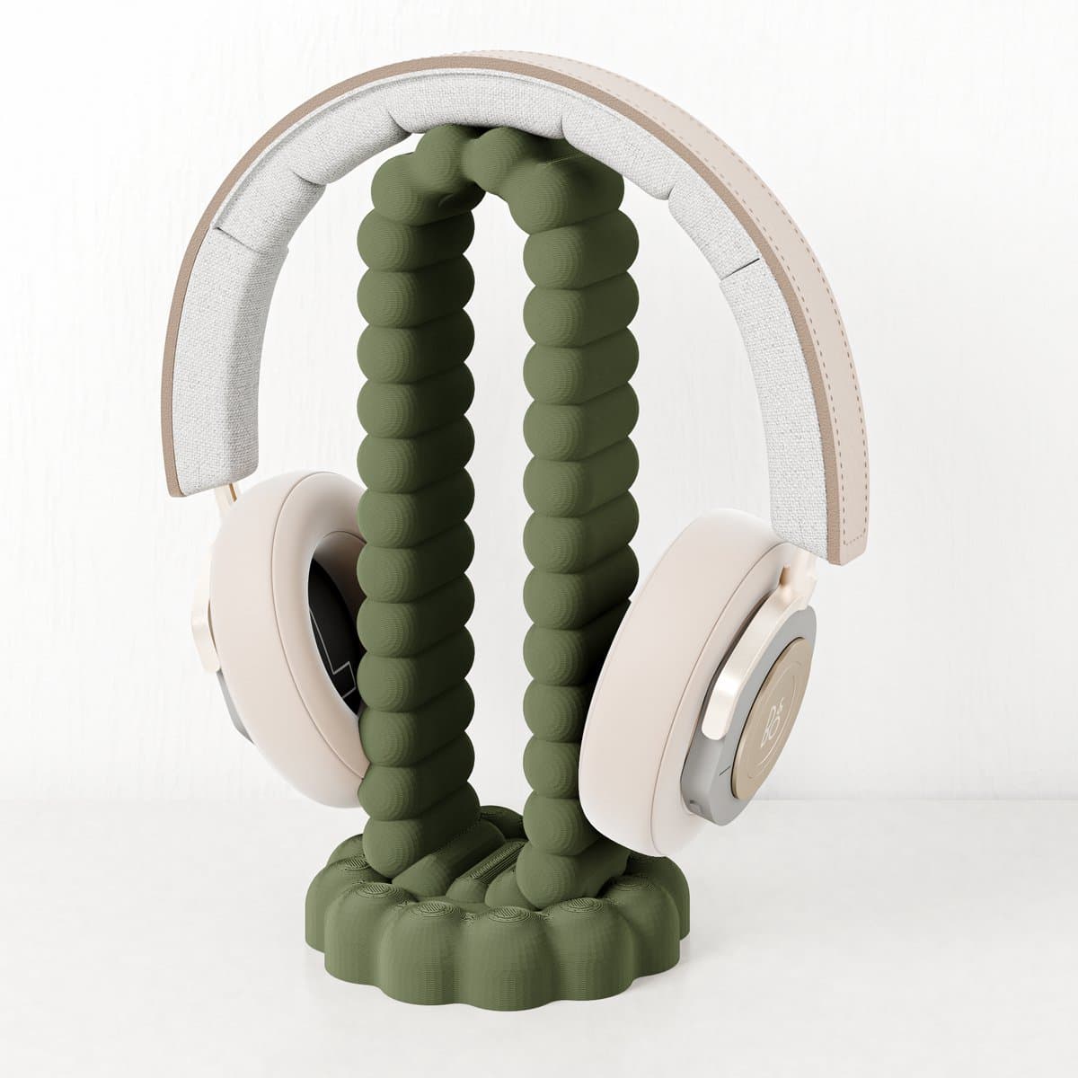 Headset houder groen - Fleuriek koptelefoon houder - Headset stand bureau accessoire - Headphone stand - Game accessoires voor koptelefoon — afbeelding 1
