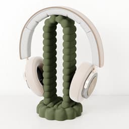 Headset houder groen - Fleuriek koptelefoon houder - Headset stand bureau accessoire - Headphone stand - Game accessoires voor koptelefoon — thumbnail 1