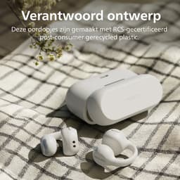 PHILIPS TAQ2000WT/00 Draadloze open-ear oortjes - Oorhaakjes - Open-ear pasvorm - 28 uur afspeeltijd - Bluetooth multipoint - IPX4 - App control - Bediening op de oorhaakjes - Wit — thumbnail 5