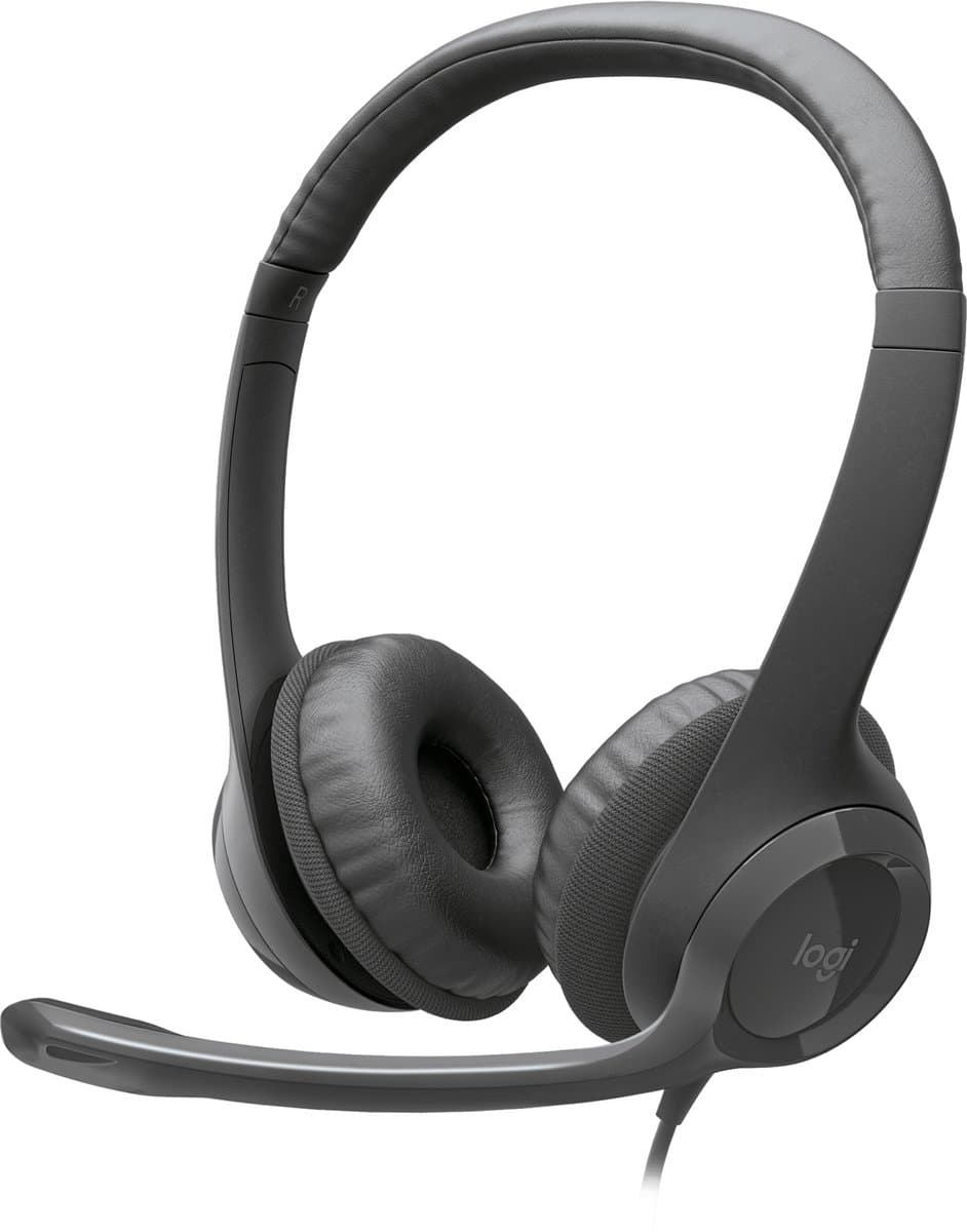 LOGITECH H390 PC On-ear Bedrade headset Zwart — afbeelding 1