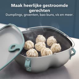 Philips 2-in-1 Stoom- en Wokset Airfryer Accessoire - HD9960/00 - Geschikt voor Philips — thumbnail 5