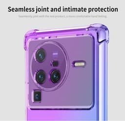 Allecto Plus - Dun Roze Paars Hoesje voor Smartphone - Anti Smudge - Schokbestendig - Beschermhoesje - Siliconen - Gradient Kleur - Transparant — thumbnail 3