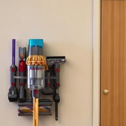 Dutchers® Ophangsysteem geschikt voor de Dyson V7, V8, V11, V12, V15 modellen - Wandhouder stofzuiger - Muurbeugel - Onderdelen Steelstofzuiger - Wall mount - Stofzuigeraccessoires - Docking station stofzuiger - Ruimtebesparend en stijlvol — thumbnail 4