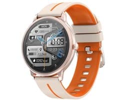 Manike KM60 Smartwatch – 1,32 HD Display - Hartslag & Bloeddrukmeting - SpO₂ - Slaaptracking - Multisport - IP68 Waterdicht - 7 Dagen Batterij - Android & iOS Compatibel - Meldingen - Stappenteller - Sporthorloge - Activity Tracker