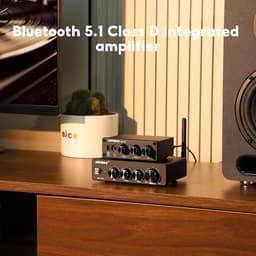 RFWR® Bluetooth 5.1 Mini Hi-Fi Stereo Versterker 100Wx2 voor Thuis Speakers — thumbnail 2