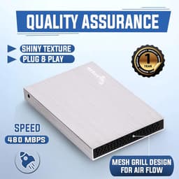 RFWR® Draagbare Externe Harde Schijf USB 2.0 1TB - Slanke 2,5 Inch HDD voor Back-up en Opslag — thumbnail 5