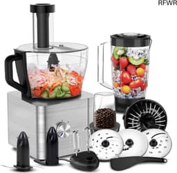 RFWR® Multifunctionele Keukenmachine 1100W met 3,2L Mengkom en 1,5L Blender - Ideaal voor Koken en Bakken — thumbnail 1