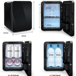Lexium Mini Fridge for Drinks - Kleine Koelkast - Mini Koelkasten - Minibar - Mini Fridge - Mini Koelkast - Mini Koelkastje - — thumbnail 2