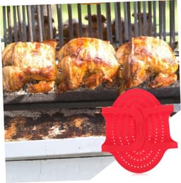 Siliconen kalkoen braadsling Opvouwbare bakmand voor snelkookpannen Anti-aanbak Gemakkelijk schoon te maken Draagbaar ontwerp voor het tillen van zware braadstukken Gevogelte en barbecue — thumbnail 3
