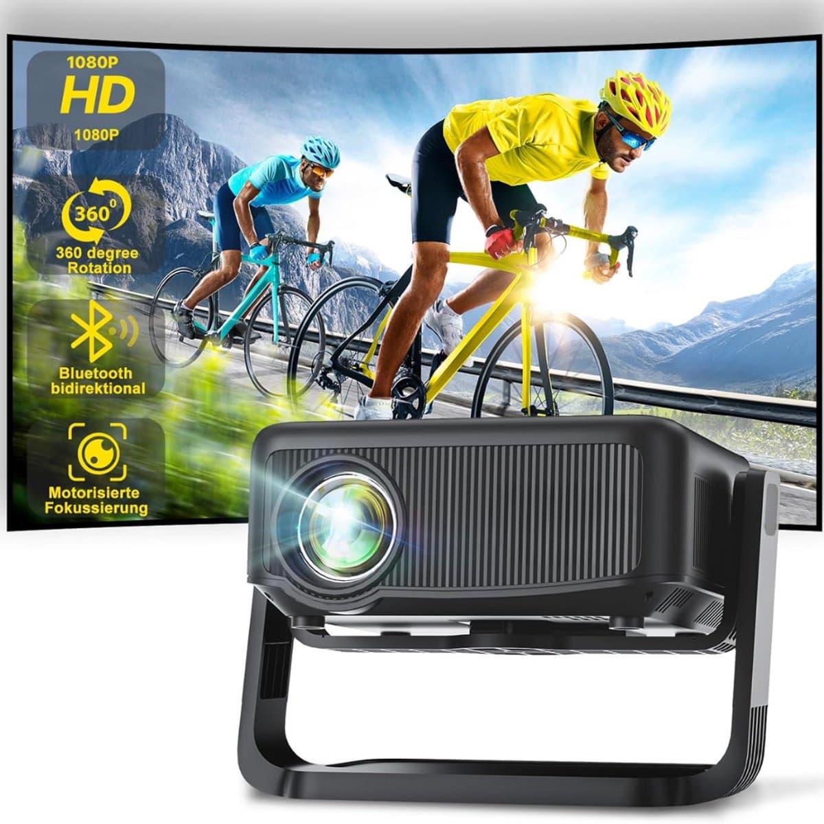 Lexium Mini beamer - Projector - Beamerscherm - Projectiescherm - Outdoor & Indoor Projector - — afbeelding 1