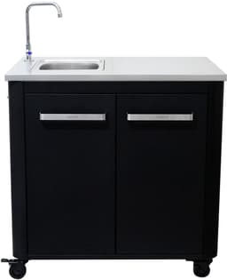 Cozze® Outdoor Kitchen - Buitenkeuken Spoelmodule - Met Gootsteen & Kraan - RVS Werkblad - 90 cm — thumbnail 1