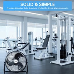 RFWR® Staande ventilator met verstelbare hellingshoek en 3 snelheden - 35/45/50 cm — thumbnail 1