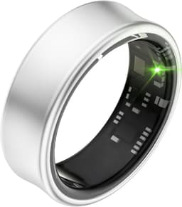 Focus® S2 Smart Ring - Zilver - Maat 7 - AI Coach - Hartslag - Menstruatiecyclus - Slaap Monitor - Herstelscore - Slimme Ring - Sport Prestatie - Stappenteller -IP68 Waterdicht - O2 Meting - Dames - Heren - Wearables - Oplaad Case - beschermring — thumbnail 1