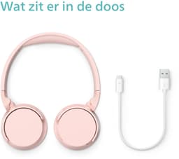 Philips 4000 series TAH4209PK/00 hoofdtelefoon/headset Draadloos Hoofdband Oproepen/muziek Bluetooth Roze — thumbnail 10