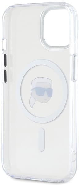 Karl Lagerfeld IML Metaal - iPhone 15 Hoes - MagSafe - Wit — thumbnail 4