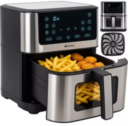 Ruhhy Airfryer XXL 8L – Olievrije Friteuse met 10 Programma's — thumbnail 1