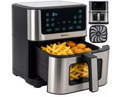 Ruhhy Airfryer XXL 8L – Olievrije Friteuse met 10 Programma's