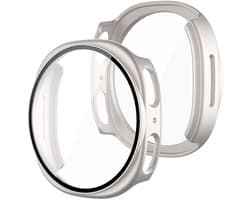 Stravo Screen protector case voor Samsung Galaxy Watch 8 - 40mm - Full Cover Hard Case / Beschermend Hoesje - Starlight - Samsung Galaxy Watch 8 40mm screenprotectors