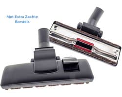 Kleanburg® - Universele Combizuigmond – 35 mm - 32 mm - Reduceerring– Extra zachte borstels - 1 stuk geschikt o.a. voor Miele - Bosch - AEG - Philips - Inventum - Numatic - Henry - Hetty - Nilfisk en vele anderen.