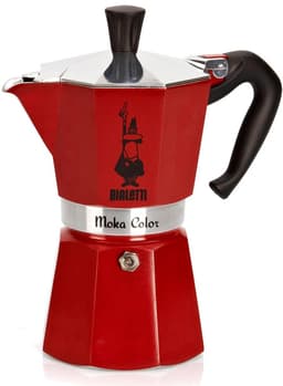 Bialetti Moka Express 6 Kops Rood – Espressopot – Aluminium – 270 ml — thumbnail 1
