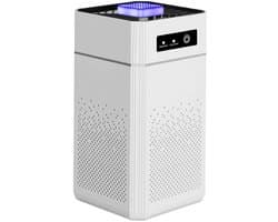 Air purifier-luchtreiniger-luchtreinigers-draagbare kleine luchtreiniger - voor het verwijderen van allergieën, pollen, huidschilfers van huisdieren en stof - Luchtreiniger voor slaapkamer, woonkamer, keuken - Wit - 12,5 x 12,5 x 25 cm