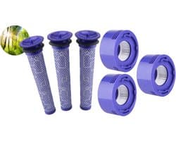 XXL Super Set HEPA Pre- & Post Filter geschikt voor Dyson V7, V8 96747801 Accessoires Vervanging DC58, DC59, DC61, DC74