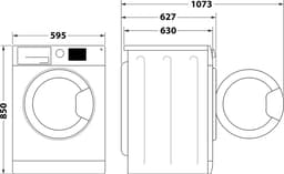 Whirlpool FFB 9458 WV BE wasmachine Voorlader 9 kg 1351 RPM Wit — thumbnail 10