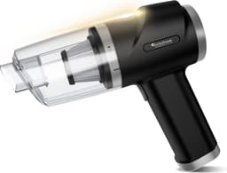 TurboTronic EQ7 Auto Stofzuiger - Handstofzuiger en Luchtcompressor in één - Kruimelzuiger- Mini stofzuiger - Zwart/Zilver — thumbnail 1