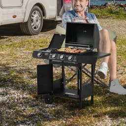 Gas bbq - bbq - Barbecue - Grill apparaat - Grill - Camping - 110 x 50 x 100 cm — thumbnail 5