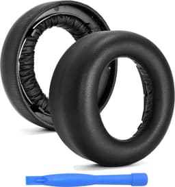 MMOBIEL Oorkussens voor Sony PlayStation 5 3D Pulse Wireless PS5 Hoofdtelefoon – Protein PU Koptelefoon Oorkussen - Hoofdtelefoon Earpads – Zwart — thumbnail 1